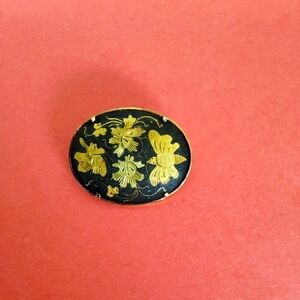 Spanish Damascene brooch